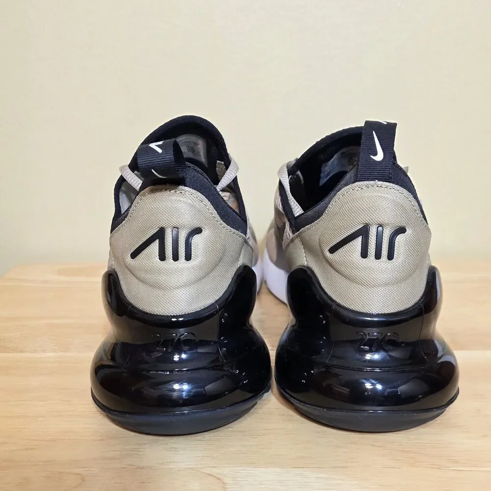 Nike Air Max 270 Khaki Black White Shoes FQ8830-247 Men's Size 11.5